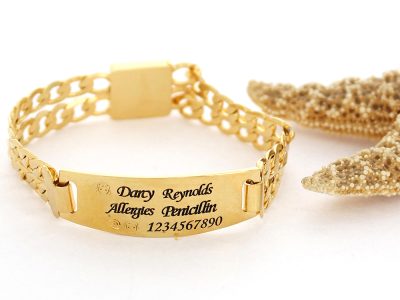 personalized ID bracelet